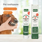 Dog Toothpaste,Beef Flavor Vanilla Flavor Cat Toothpaste Pet Oral Hygiene Products Toothpaste for Both Cats and Dogs for Puppy